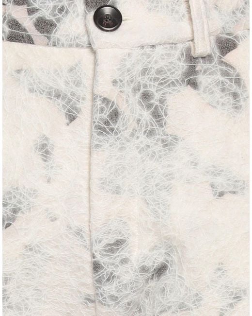 VITELLI White Pants Wool, Polyamide, Polyester, Silk, Cotton