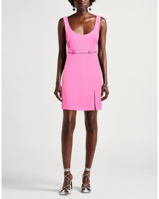 Chiara Ferragni Pink Mini Dress Polyester, Elastane