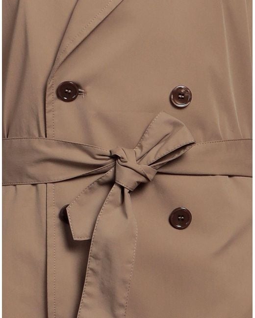 Grey Daniele Alessandrini Brown Overcoat & Trench Coat for men
