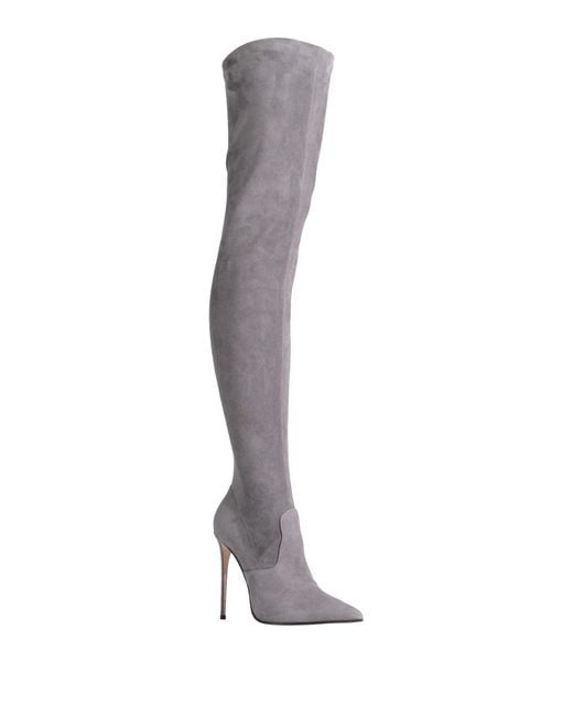 Le Silla White Knee Boots