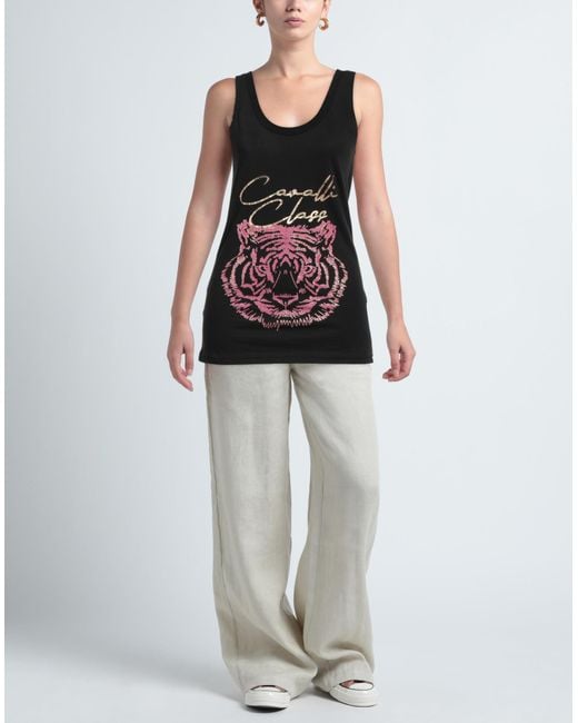 Camiseta de tirantes Roberto Cavalli de color Black