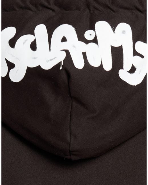 DISCLAIMER Black Jacket Cotton, Elastane for men