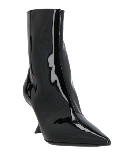 Vic Matié Black Ankle Boots Leather