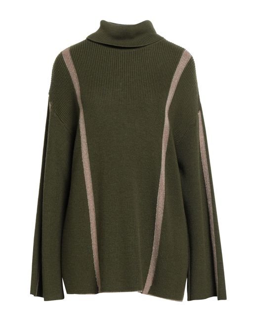 Akep Green Turtleneck Merino Wool, Acrylic