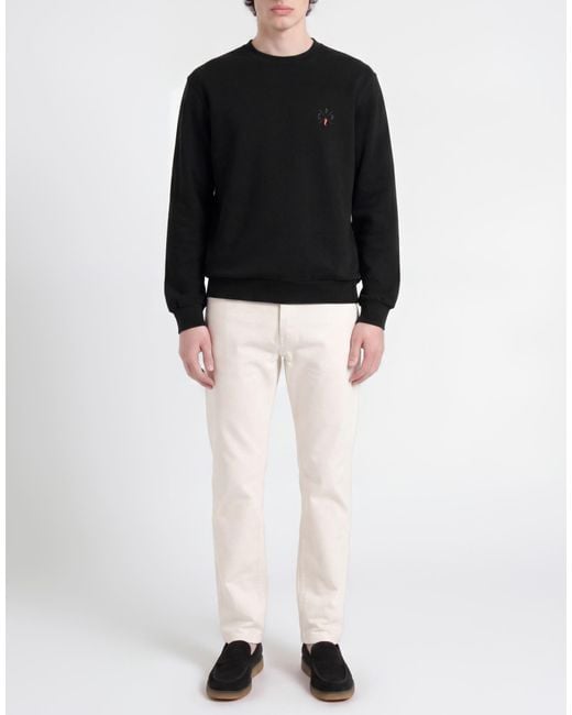 Cooperativa Pescatori Posillipo Black Sweatshirt for men