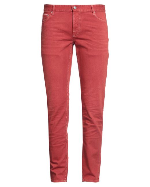 Care Label Red Jeans for men