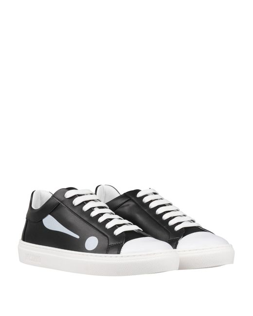 Moschino Black Sneakers Leather