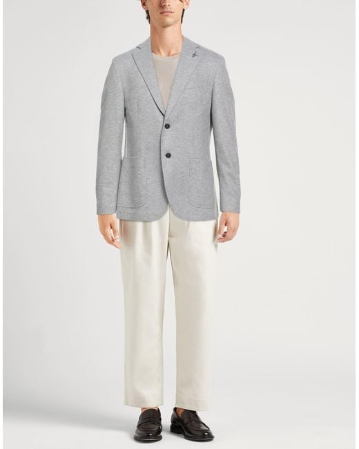 Paoloni Gray Blazers for men