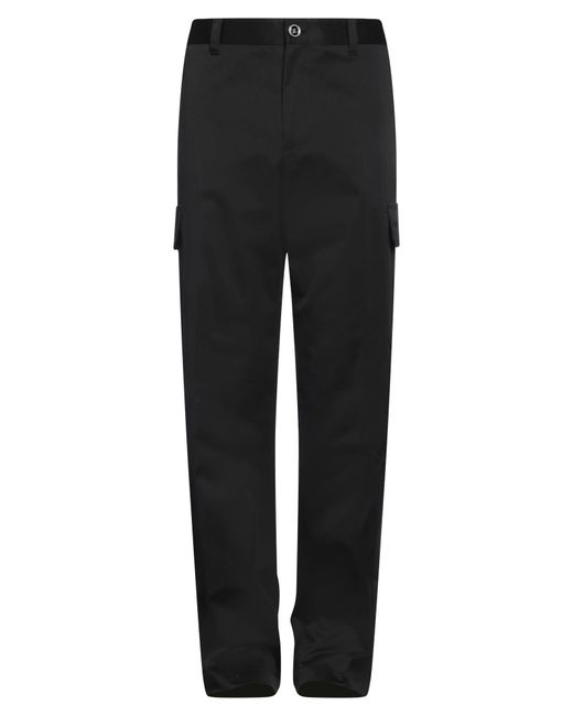 Versace Black Pants Cotton, Polyester for men