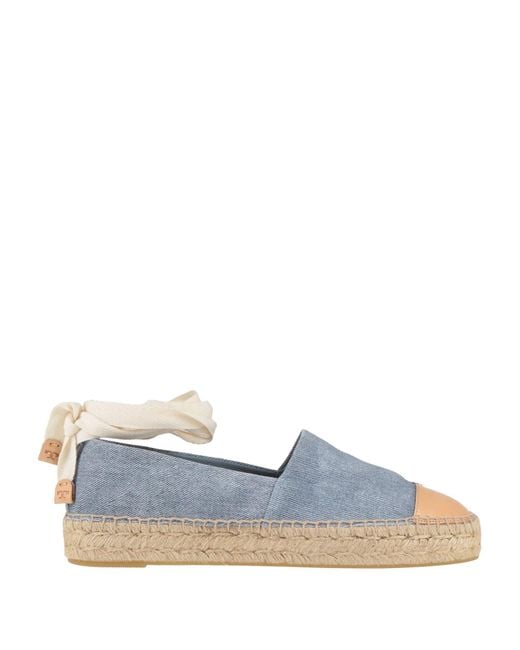 Tory Burch Blue Espadrilles Textile Fibers