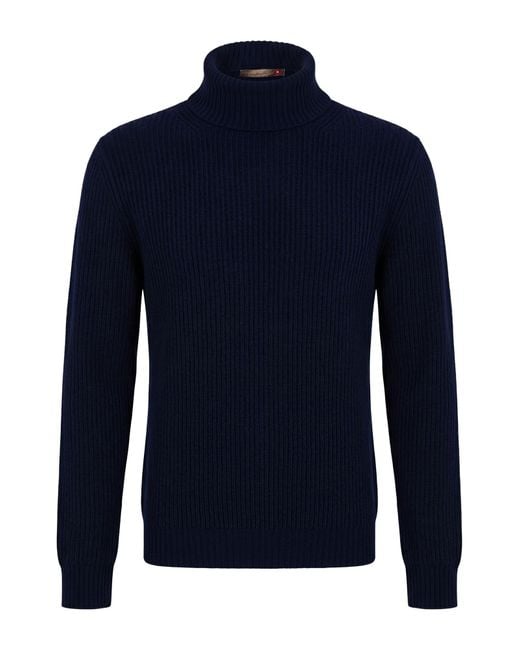 Messagerie Blue Midnight Turtleneck Virgin Wool for men