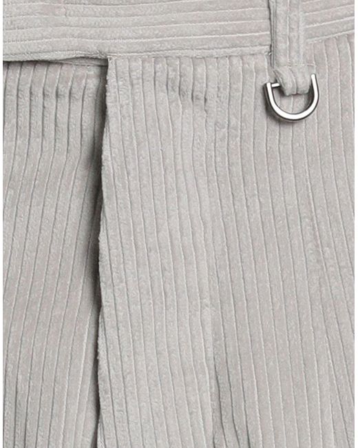 Gaelle Paris Gray Pants Polyester, Viscose, Elastane for men