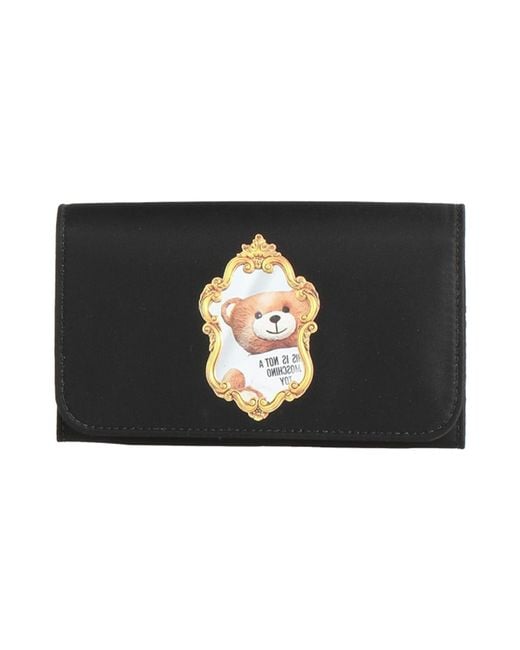 Moschino Black Crossbody Wallet