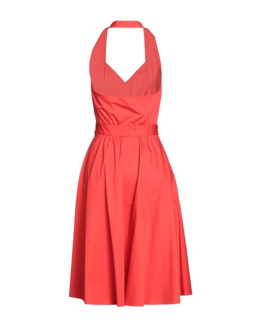Moschino Red Midi Dress