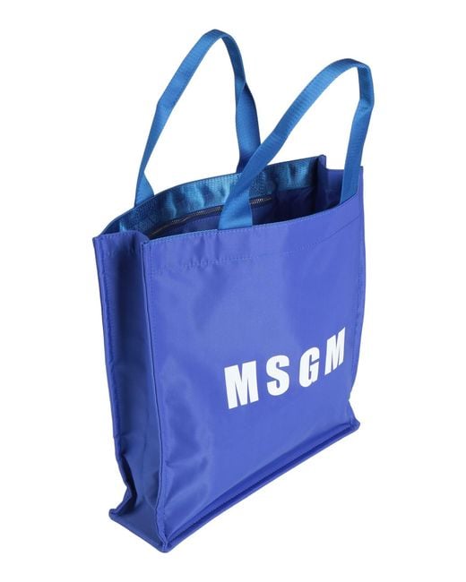 MSGM Blue Handbag Nylon
