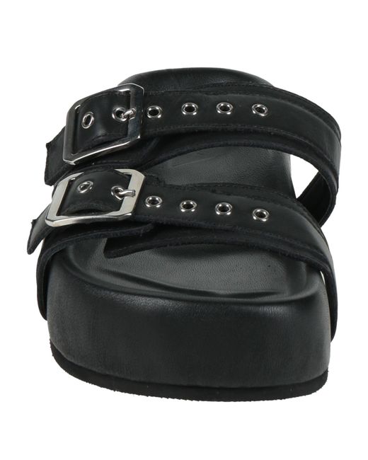 OA non-fashion Women's Black Sandals Calfskin