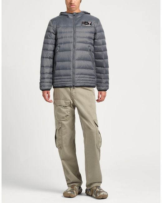EA7 Gray Puffers for men