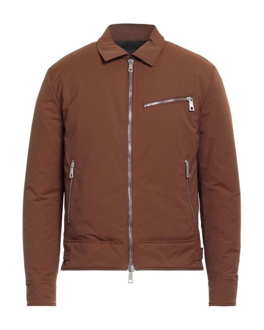 Paolo Pecora Brown Jacket Polyester for men
