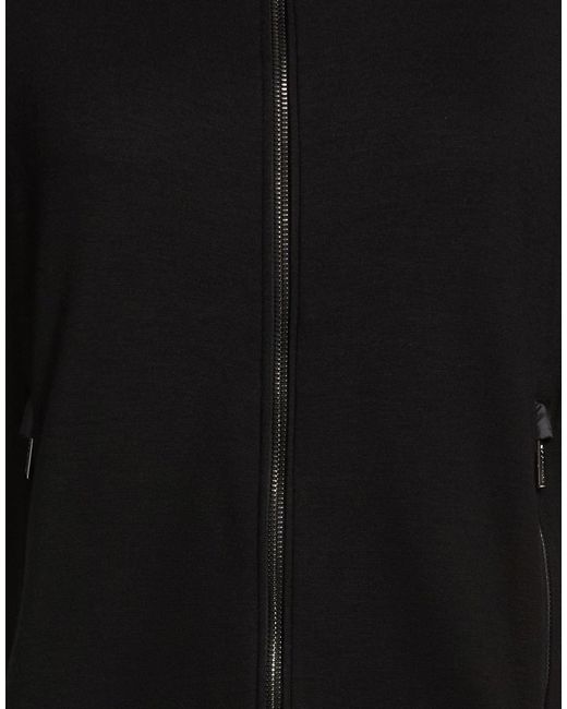 Moorer Black Sweatshirt Viscose, Elastane