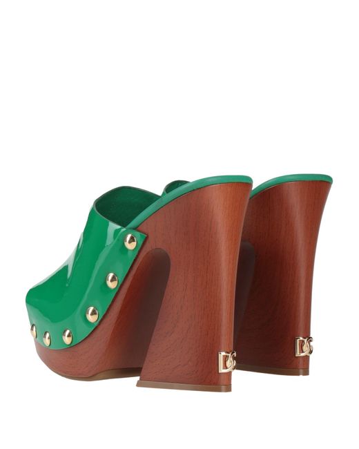 Mules & Sabots Dolce & Gabbana en coloris Green