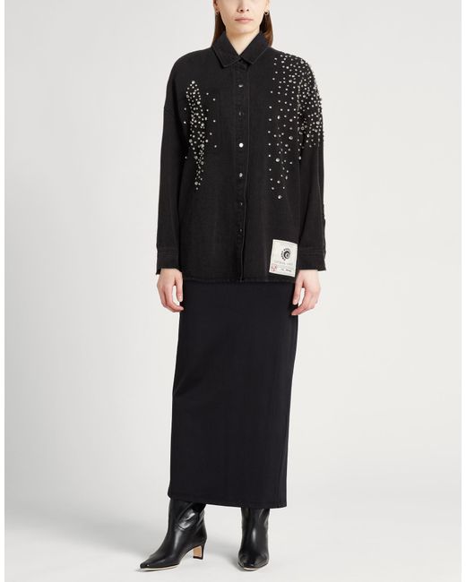 FRONT STREET 8 Black Denim Outerwear