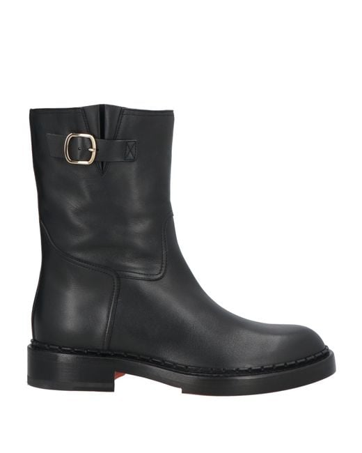 Santoni Black Stiefelette