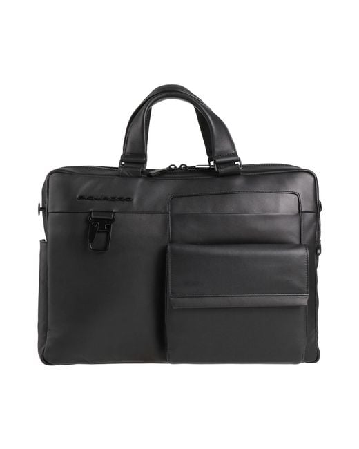 Piquadro Black Handbag Cow Leather, Eva (Ethylene for men