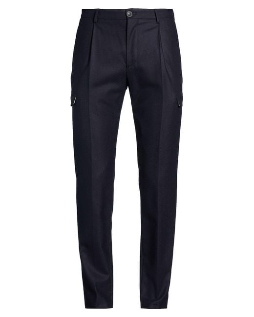Tagliatore Blue Midnight Pants Virgin Wool for men