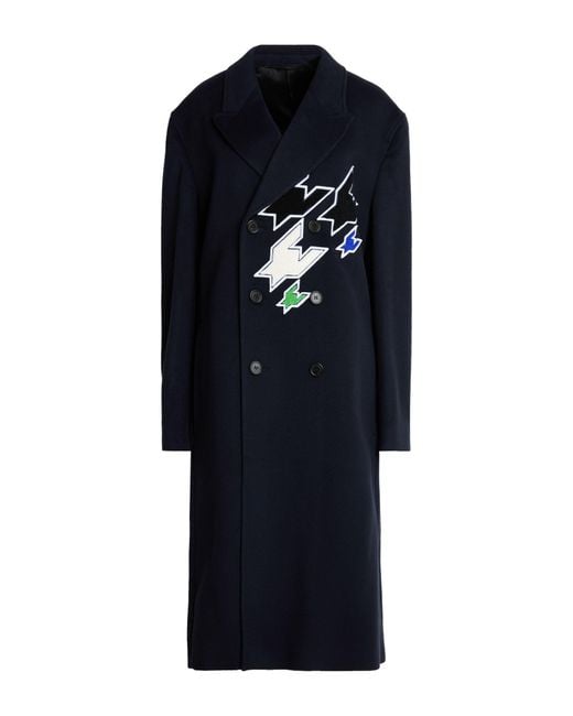 Kris Van Assche Blue Coat Wool for men
