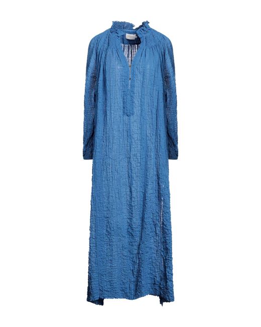 Three Graces London Blue Midi-Kleid
