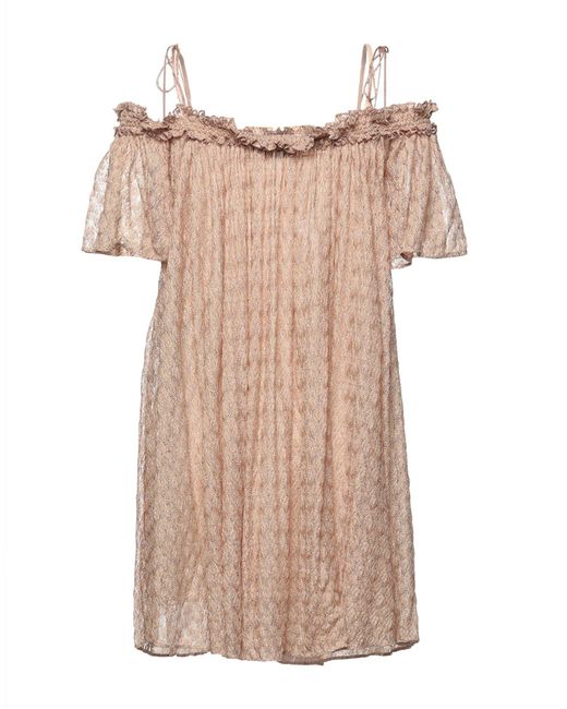 Missoni Natural Mini Dress Polyester, Polyamide