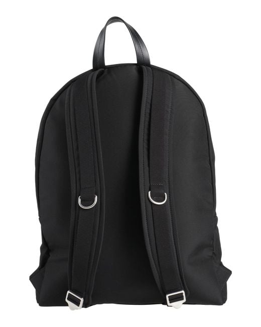 Jil Sander Black Backpack Textile Fibers, Calfskin for men
