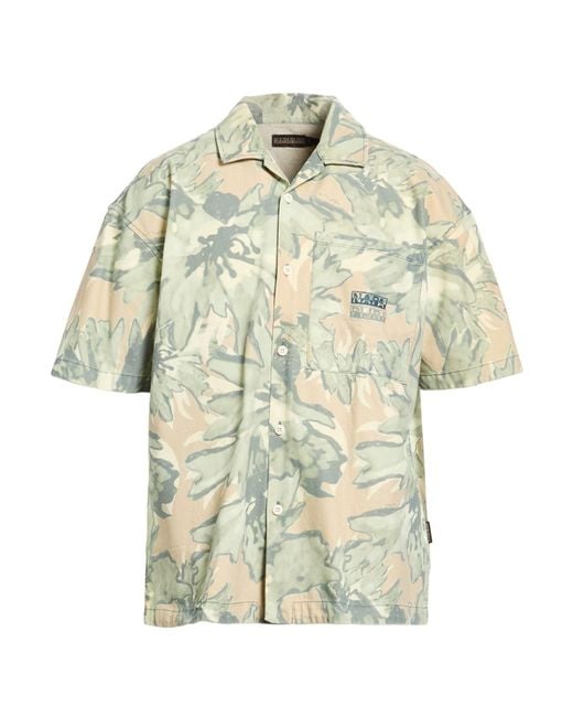 Napapijri White Light Shirt Cotton for men