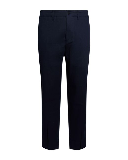 Department 5 Blue Pants Cotton, Elastane for men