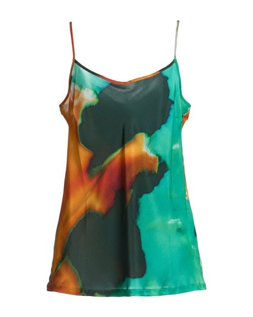 Roberto Collina Green Top Silk