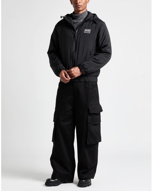 Versace Jeans Couture Black Jacket Polyamide for men