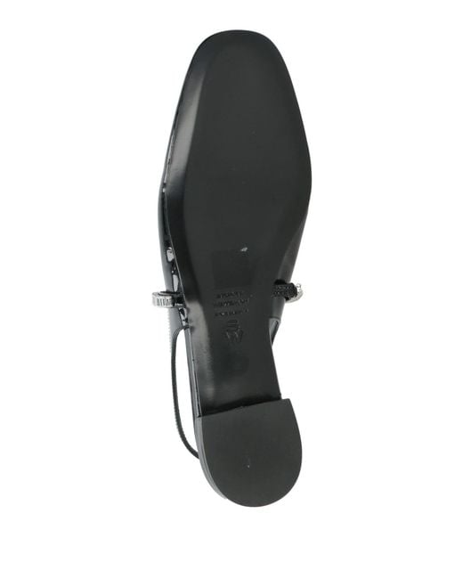Stuart Weitzman Black Ballet Flats Leather