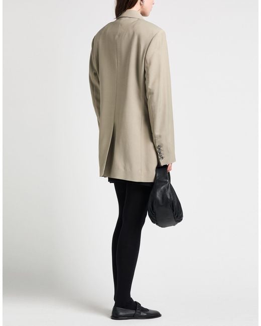 Acne Gray Blazer Viscose, Wool