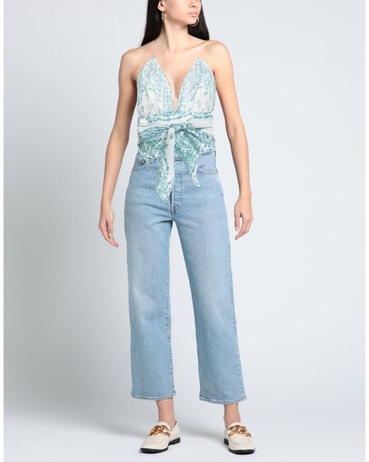 Alexandre Vauthier Blue Top