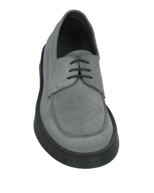 Pantanetti Gray Lace-Up Shoes for men