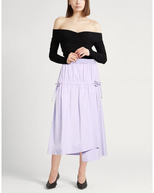Agnona Purple Midi Skirt