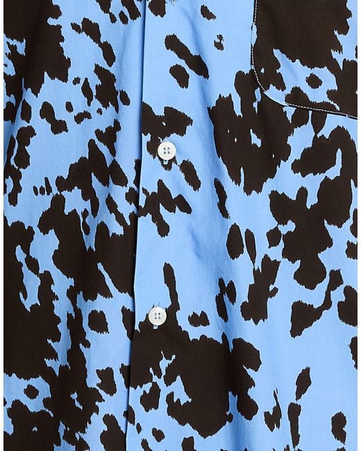 MSGM Blue Shirt Cotton for men