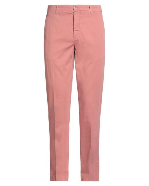 Hackett Pink Pants Cotton, Elastane for men