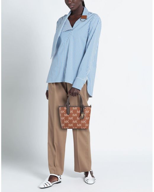 MICHAEL Michael Kors Brown Handbag Textile Fibers