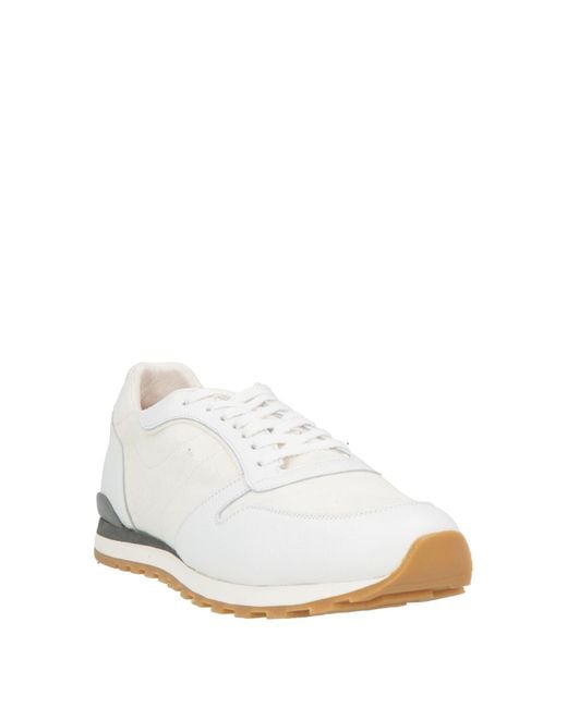 Andrea Ventura Firenze White Sneakers Leather for men