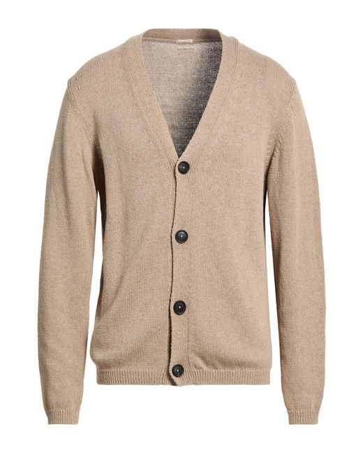 Massimo Alba Natural Sand Cardigan Cotton, Silk for men