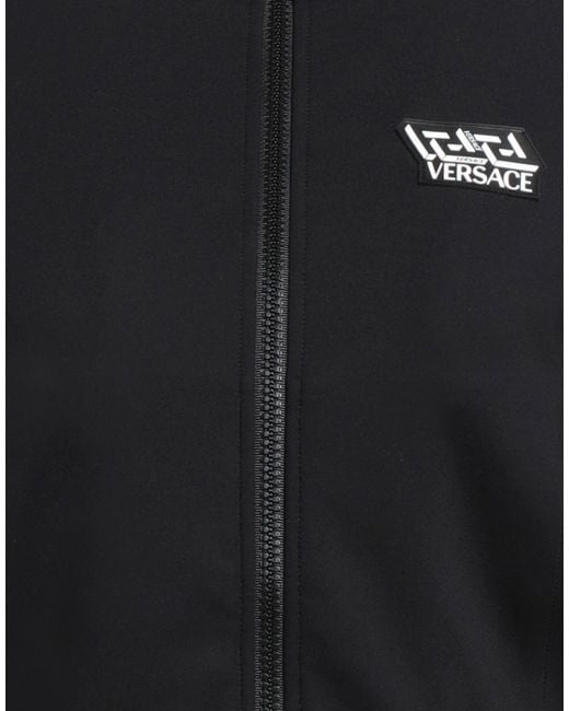 Versace Black Sweatshirt Polyamide, Elastane