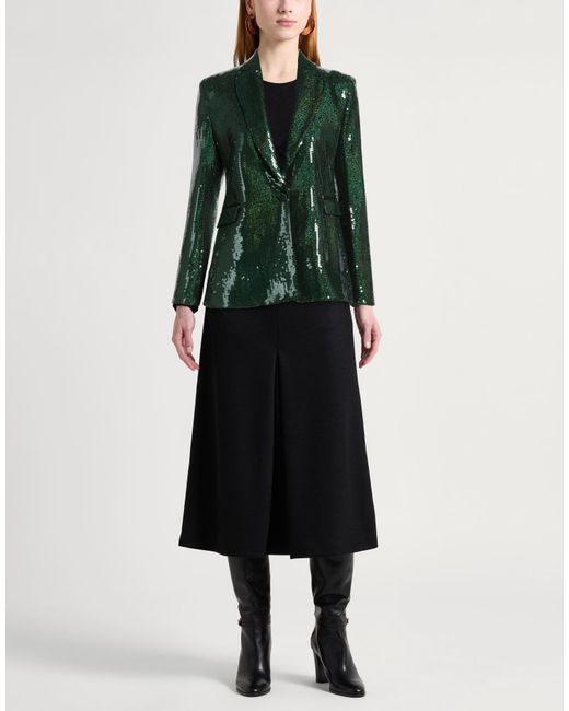 BCBGMAXAZRIA Green Emerald Blazer Polyester