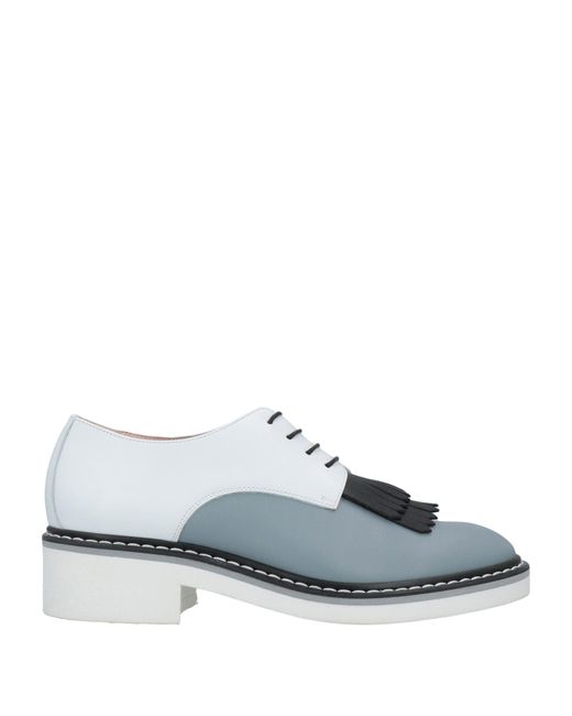 Pollini Gray Lace-up Shoes