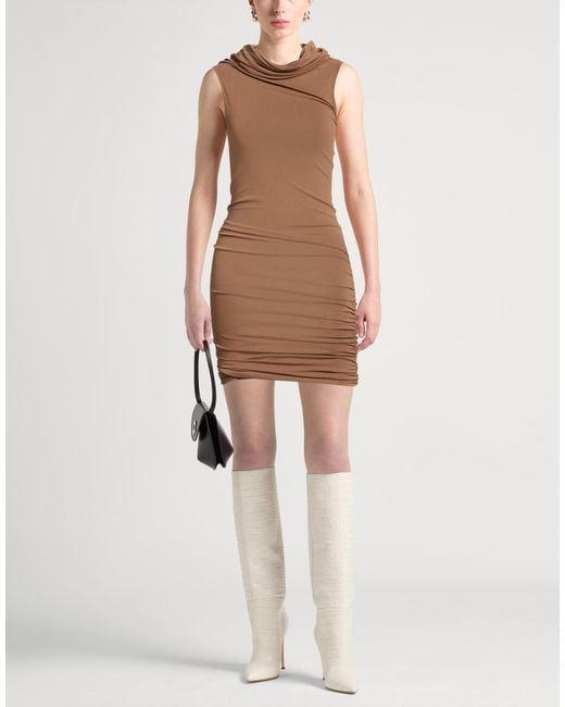 Rick Owens Brown Midi Dress